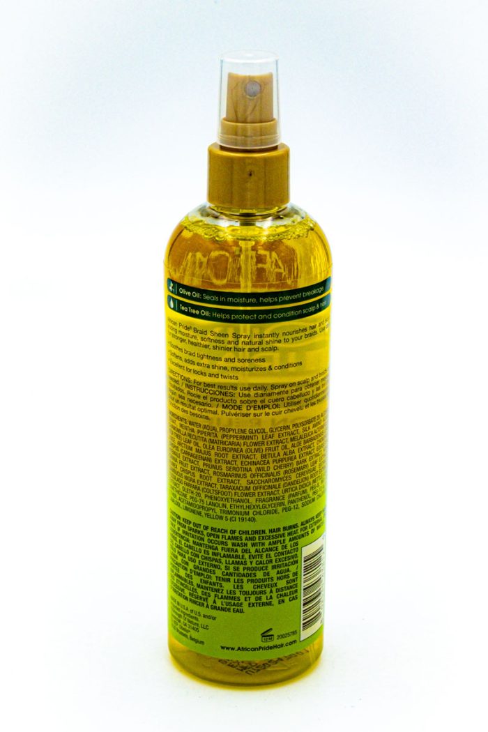 African Pride Olive Miracle Anti-Breakage Braid Sheen Spray 355ml – Bild 2